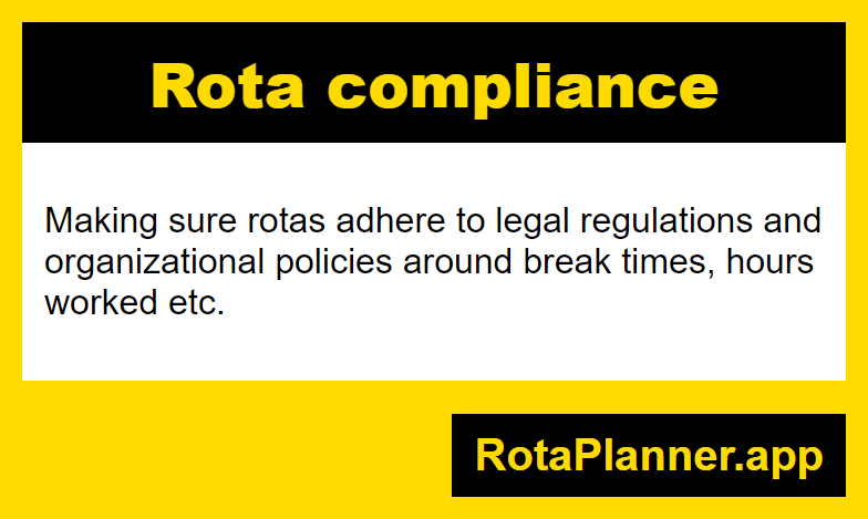 Rota compliance glossary infographic