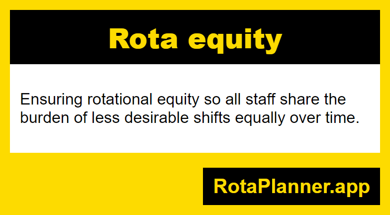 Rota equity glossary infographic