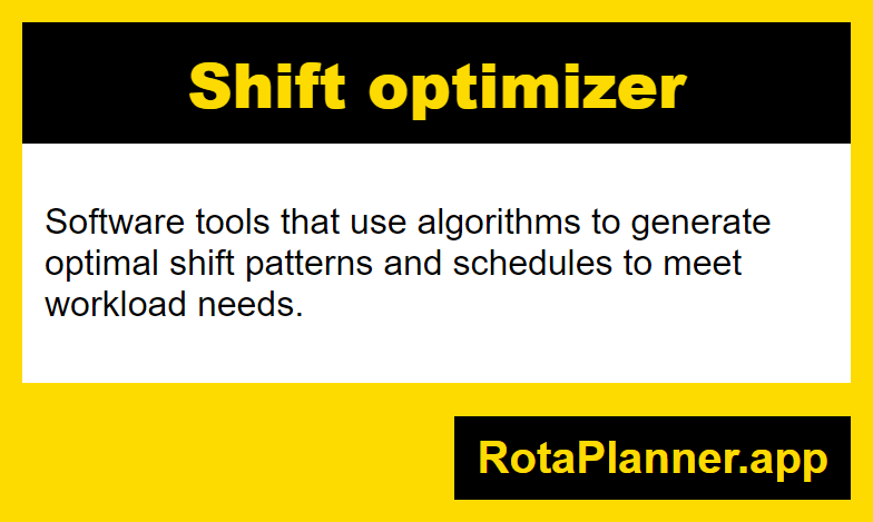 Shift optimizer glossary infographic