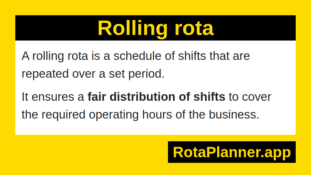 Rolling Rota explained