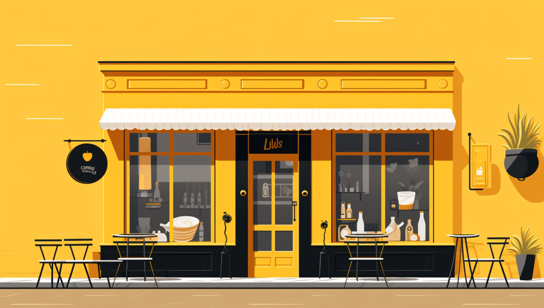 Coffee shop illustration