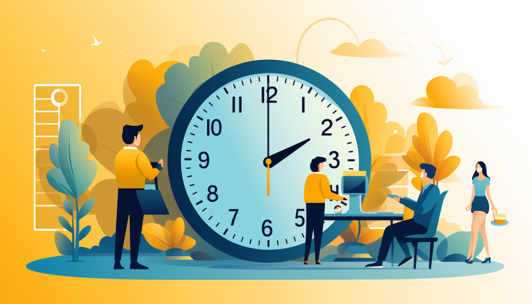 Look at the clock illustration