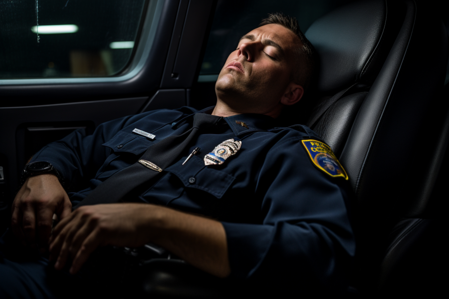 Police sleeping