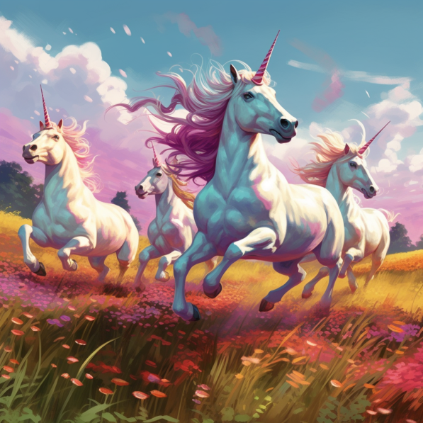 Illustration of unicorn employees