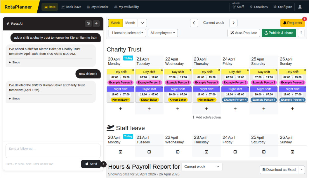 AI Agent in Sidebar