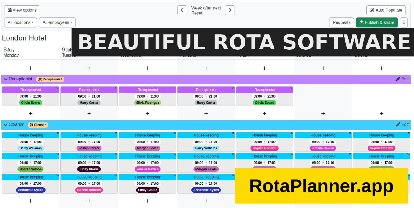 RotaPlanner.app screenshot