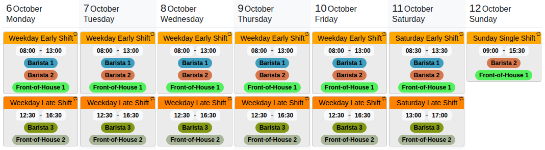 Compact Community/University Cafe Template Preview